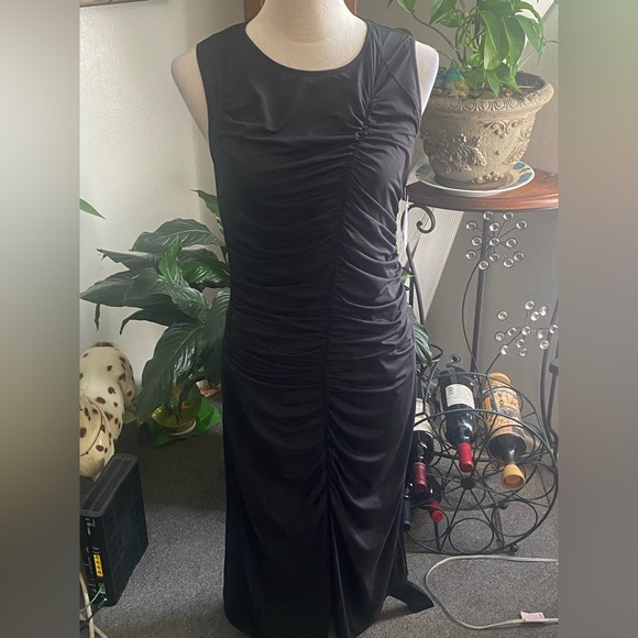 Collective Concepts Dresses & Skirts - Collective Concepts Black Ruched Maxi Dress